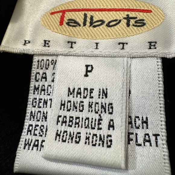 Vintage Talbots Made in Hong Kong Cotton Ribbed Sleeveless Mock Neck Sweater - Picture 3 of 9